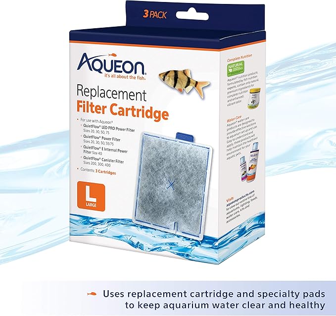 Aqueon QuietFlow 30 LED PRO Aquarium Fish Tank Power Filter For Up To 45 Gallon Aquariums