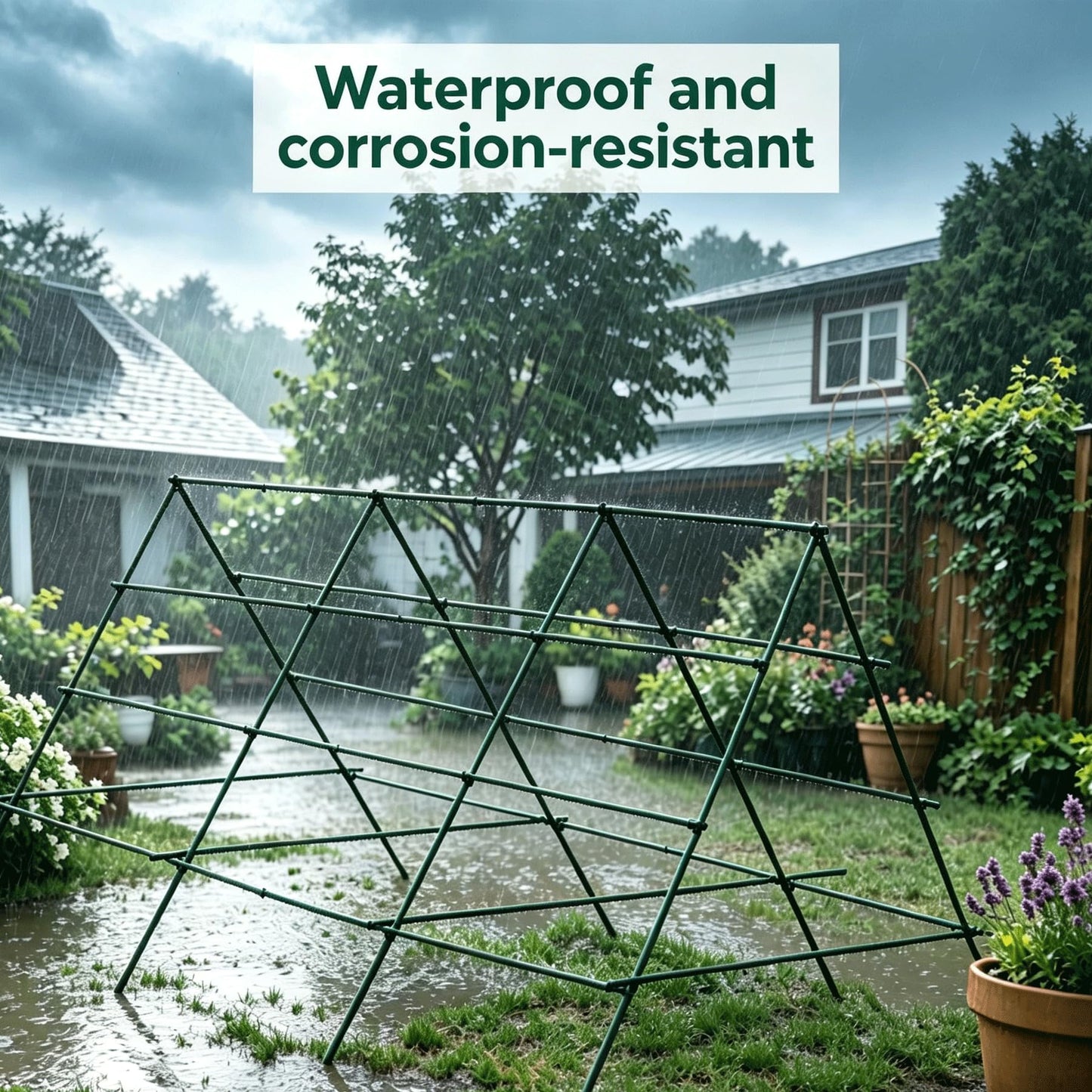 Orgrimmar 26 PCS 48" Garden Stakes 4ft Plastic Coated Climbing Plant Support Stakes Climbing Frame for Tomato Cucumber Eggplant Vine Vegetable (48 Inch)