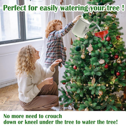 2pack 47inch Christmas Tree Watering Funnel Christmas Tree Watering System with Large Stainless Steel Tubes Xmas Tree Watering Device Easy Assembly Plant Watering Tool for Indoor Outdoor Xmas Tree