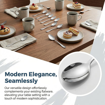 Suwimut 30 Pieces Demitasse Espresso Spoons, Mini Coffee Spoon, 4.4 Inches Stainless Steel Small Spoons for Coffee, Tea, Dessert, Appetizer, Ice Cream, Tiny Spoon for Home