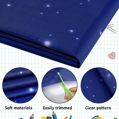 120x47 in Bulletin Board Fabric Background Back to School Classroom Decoration Large Polyester Photography Backdrop for Class Home Office Wall Decor Pillows Curtains Crafts Starry