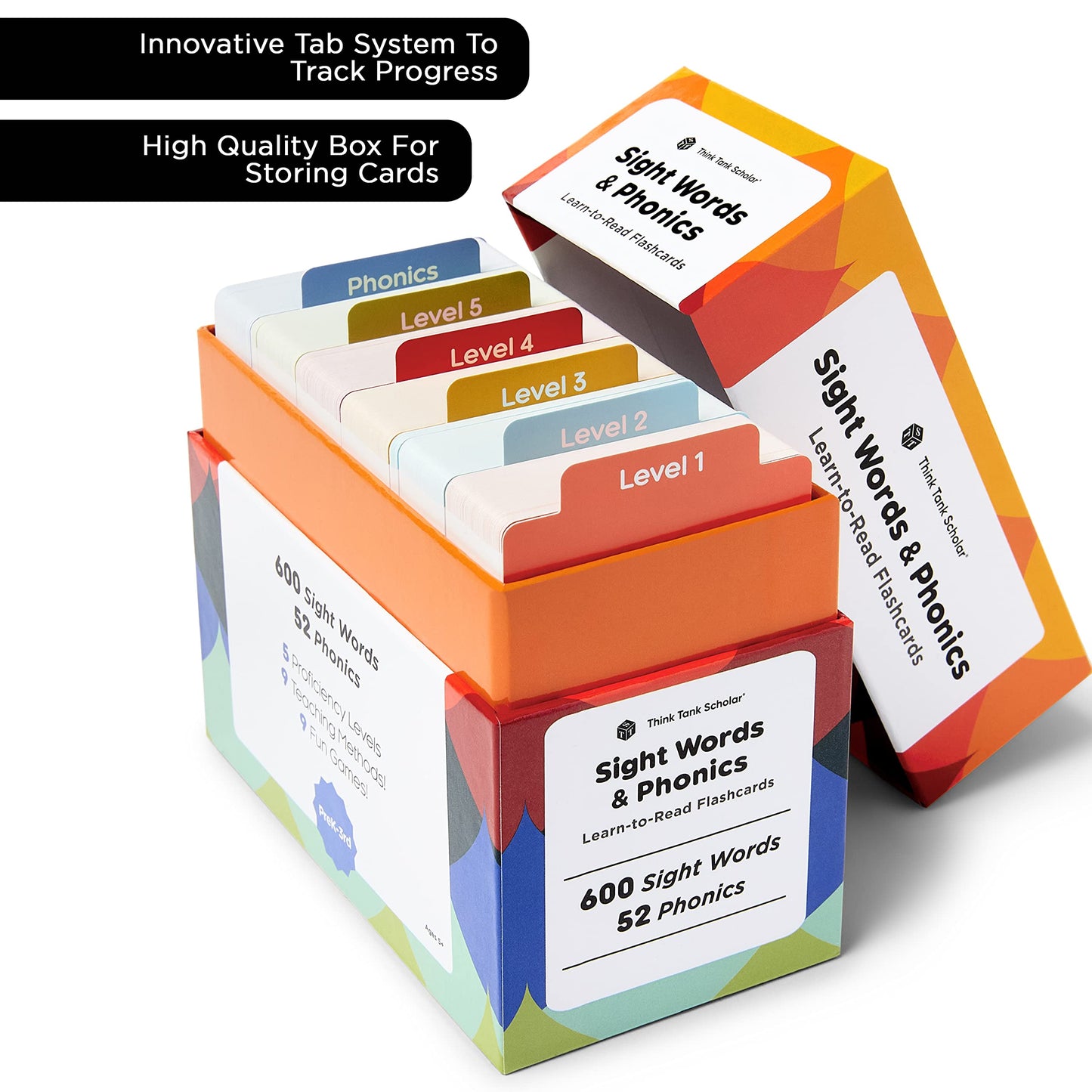 Award-Winning Learn to Read Flash Cards – 652 Sight Words & Phonics for Preschool to 3rd Grade – CVC Words, Blends, Vowel Sounds, Dolch & Fry High Frequency Words + Games
