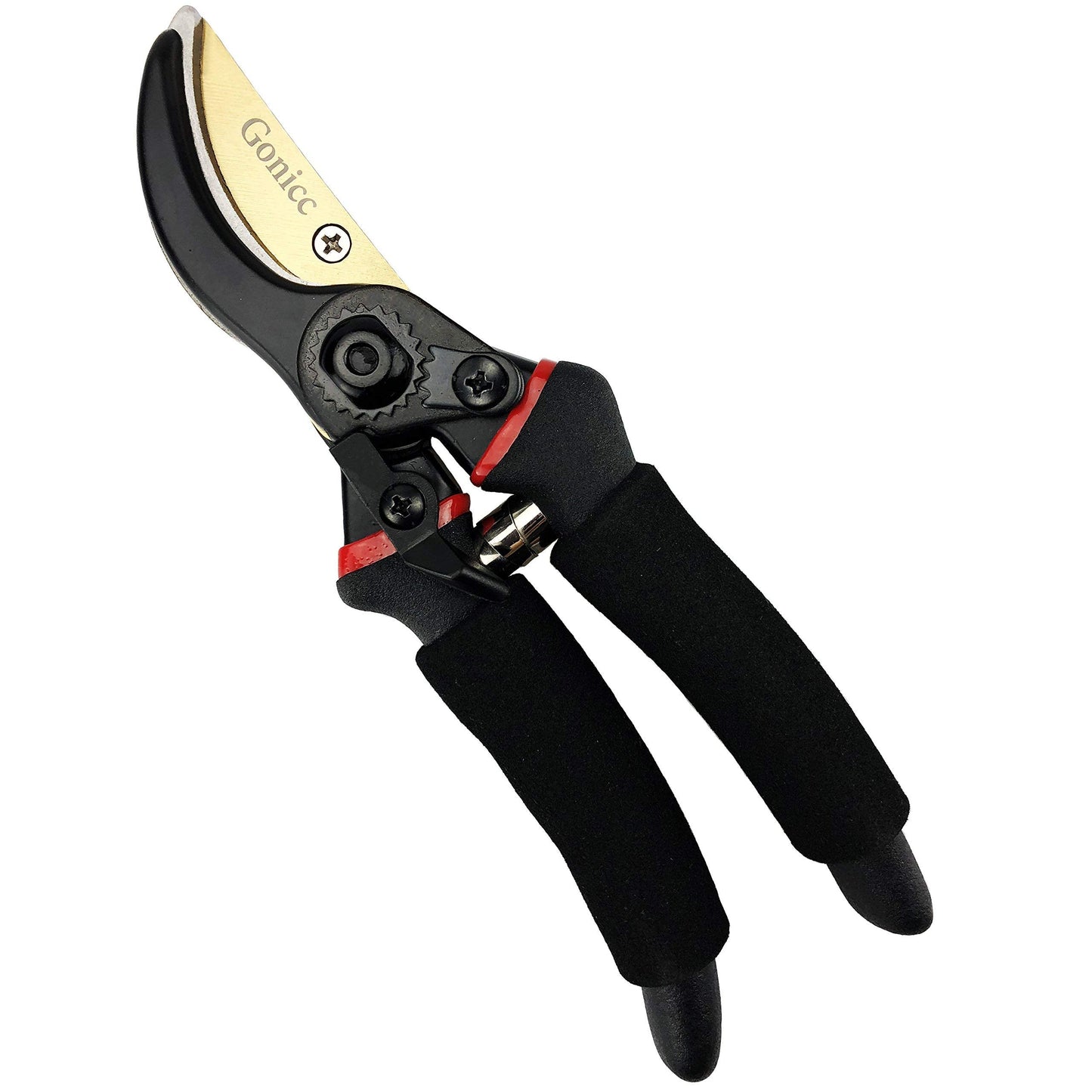 gonicc 8" Professional Premium Titanium Bypass Pruning Shears (GPPS-1003), Hand Pruners, Garden Clippers, Bonsai Cutters
