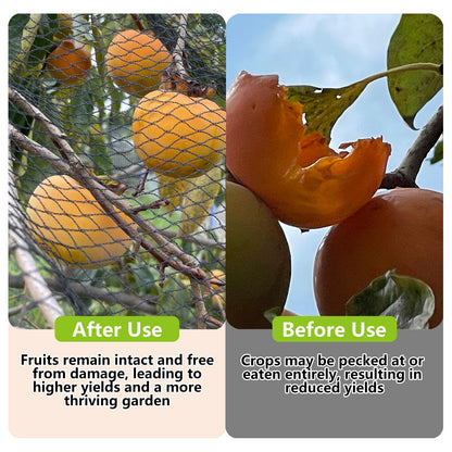 25x50ft Bird Netting, 1 inch Mesh, Heavy Duty Garden Netting for Fruit Trees, Blueberry Bushes, Vegetables, Extra Strong Woven Mesh Against Birds, Deer, Squirrels, Poultry and Other Animals