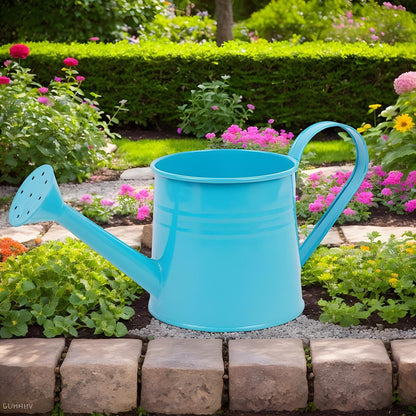 Garden Watering Can - 1L Metal Plant Pot, Long Spout Water Jug, Decorative Flower Container | Watering Bucket for Indoor Plants Outdoor Garden Balcony Patio Greenhouse Lawn Flower Tasks