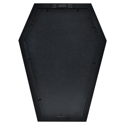 Coffin Letter Board - 354 Characters Spooky Halloween Characters with Wooden Stand and Canvas Bag - 10x7 Inches Small Size - Felt Message Board for Home Office Halloween Supplies & Decor (Black)