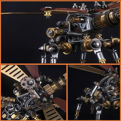 Adult 3D Metal Puzzle, Punk Insect Model Set, 3D Mechanical Insect Building Block Puzzle, Fun DIY Assembly, high-end Men's Gift. (Metal Dragonfly)