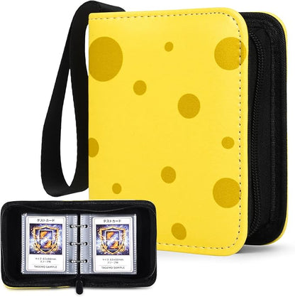 Mini Trading Card Binder Album, 1 Pocket Card Binder with 40 Pages 80 Pockets, Top Loading Small Card Binder for Trading Cards, Single Card Holder Book for TCG Sports,Game Cards, Card Storage Binder