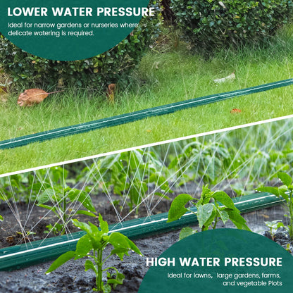 Passionbility Soaker Sprinklers Hose 50ft 2 pack, Garden Drip Soaker Watering Premium Flexible Irrigation Hose, High-Efficiency Water-Saving with Stakes