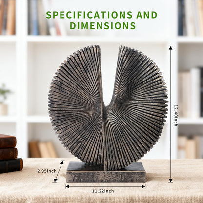 Modern Abstract Round Decorative Sculpture , Dining Living Room Desk Decor,Geometric Home Decor Statues,Shelf Top Decor Aesthetics,making it perfect for placing coffee tables or office shelves