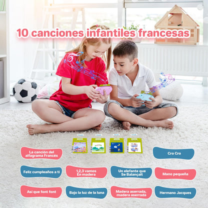 Spanish & English Talking Flash Cards for Toddlers, 510 Sight Words Bilingual Flash Cards, ABC & Number Learning Toys, Montessori Toys, Speech Therapy Toys, Children's Sensory Preschool Birthday Gifts