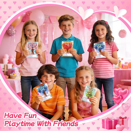 Ppotyo 24 Pack Growing Crystal Trees Kit With Greeting Cards for Kids STEM Science Experiment Craft Party Favors School Classroom Gifts Exchange Goodie bags for Boys and Girls