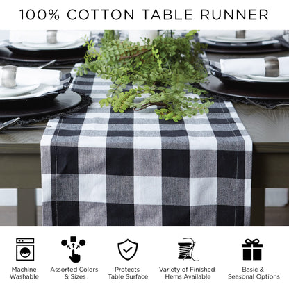 DII Halloween Party Tabletop Decor, Reusable & Machine Washable Cotton Fabric, Table Runner, 14x72, Creepy Haunted House