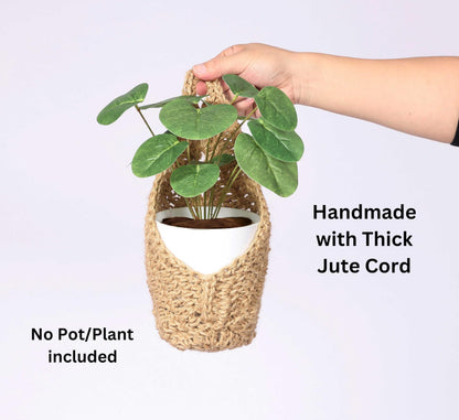 Shineloha 2 Pack 4-inch Hanging Planters for Indoor Plants, Macrame Wall Plant Hanger | Wall Plant Holder, Wall Planters for Indoor Plants (2 Pack, up to 4 inch Pot)