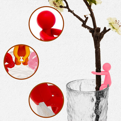 SINSETU 6 Pcs Plant Propagation Friends, Plant Propagation Buddy, Plant Cutting Holder for Shoots, Sprouts and Stems, Cute Plant Propagation Support Growth Tool for Indoor Garden