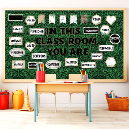 Qyeahkj Green Leaves Bulletin Board Paper Roll Greenery Leaf Bulletin Board Background Paper Fade Resistant Classroom Decoration Poster Art Craft Home Wall Education Decor Supplies 17.7in x 20ft