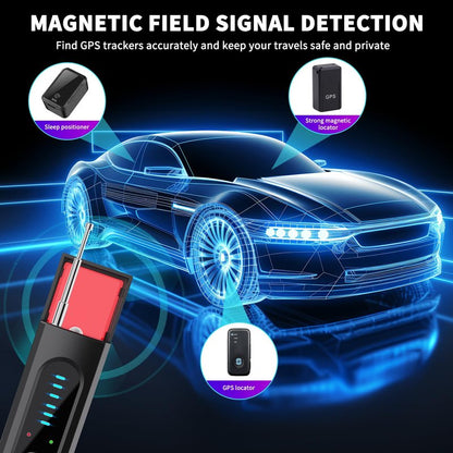 CoolMouse Hidden Camera Detector, 2026 AI Upgraded Spy Camera Finder, 5 Sensitivity Levels 4 Detection Modes, 25H Working Time, Signal Scanner Device Finder for Hotel Car Office Home Travel