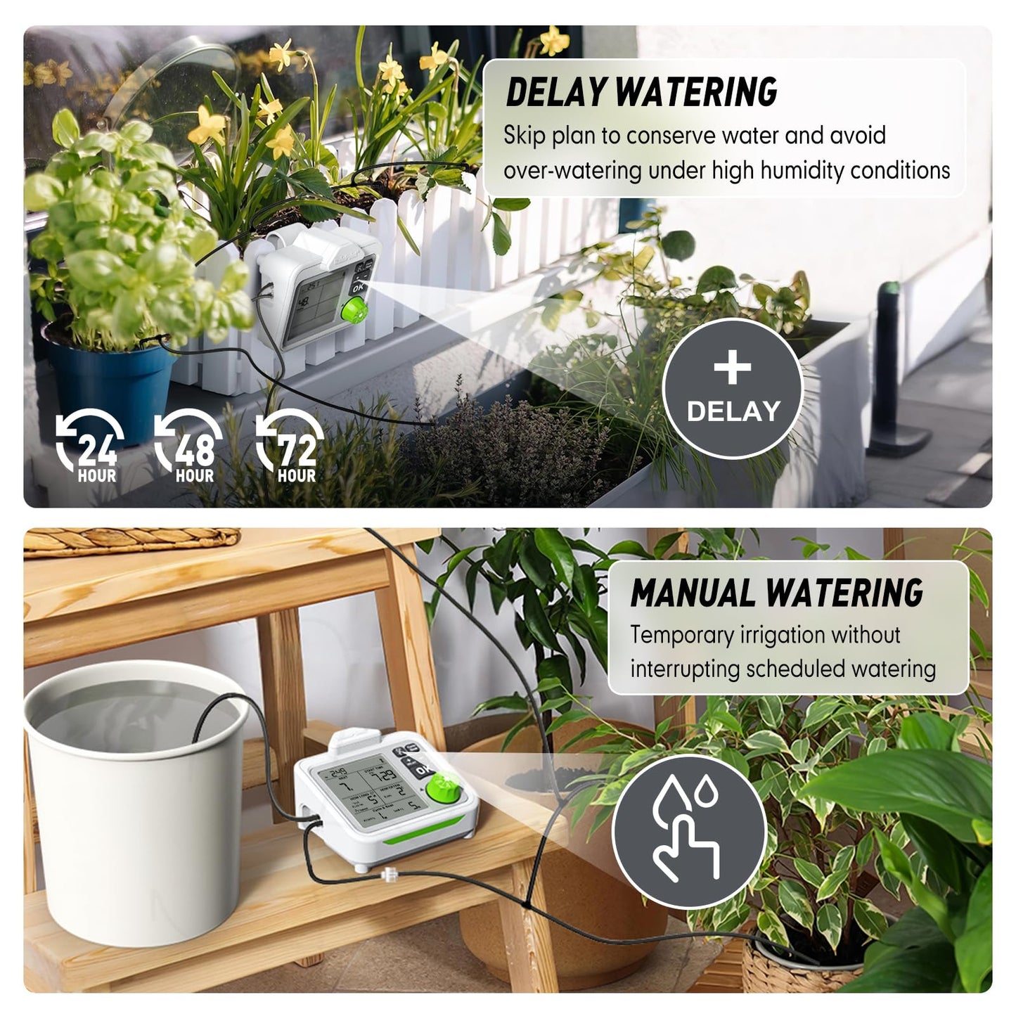 RAINPOINT Automatic Plant Waterer Indoor for 20 Plants Drip Irrigation Kit