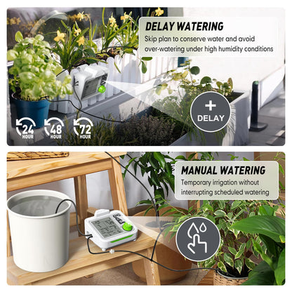RAINPOINT Automatic Plant Waterer Indoor for 20 Plants Drip Irrigation Kit