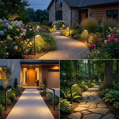 Upgraded Solar Pathway Lights Outdoor Waterproof - 12 Pack 3 Color Temperature Solar Garden Lights (Warm /Neutral/Cool White), Enhanced Brightness LED Landscape Lighting for Yard, Lawn, Walkway.