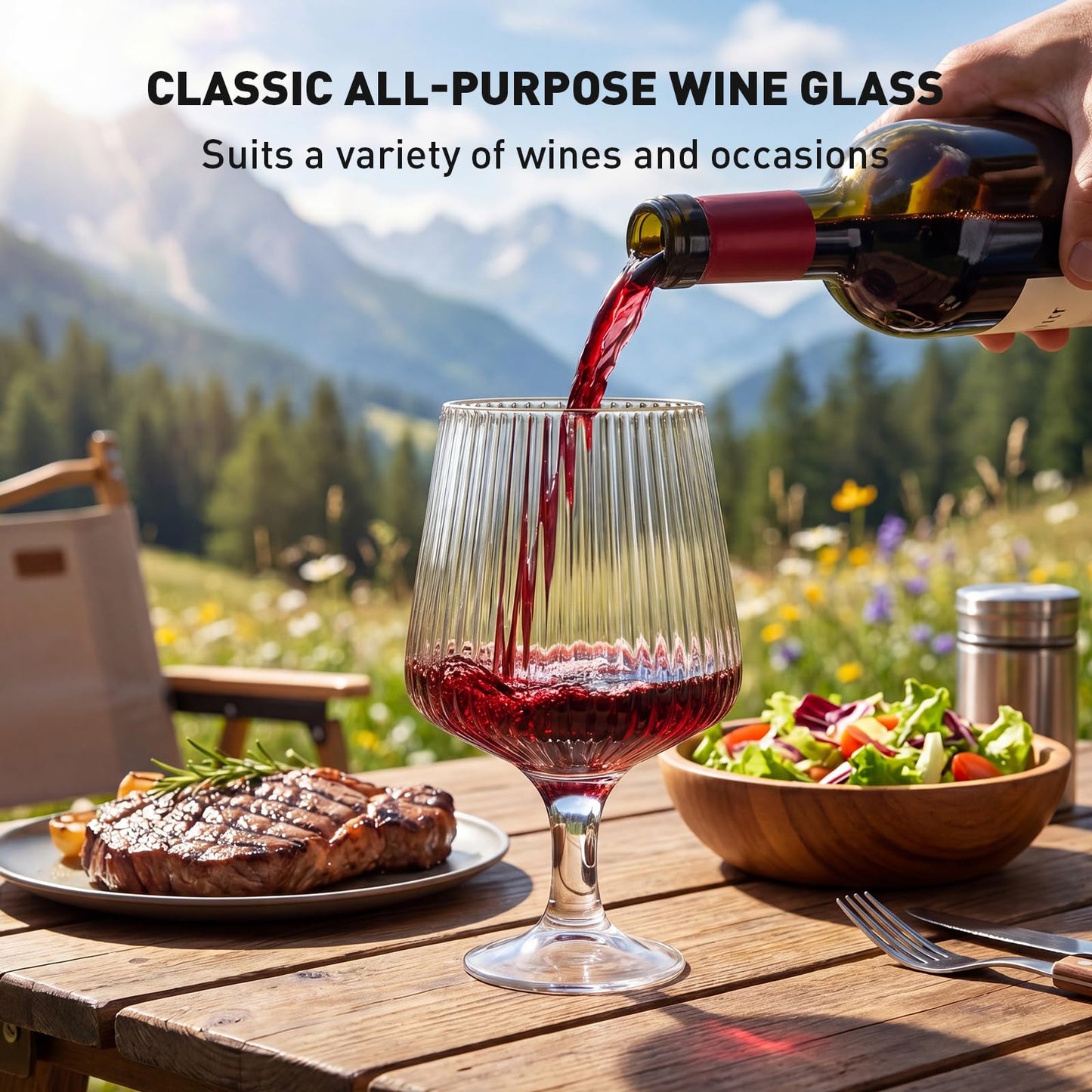 VinoFilt Wine Plastic Glasses Disposable Cups - Detachable Shatterproof Goblets Glass Drinking Reusable Bulk - Party Wedding Outdoor (12oz 30 Pack)