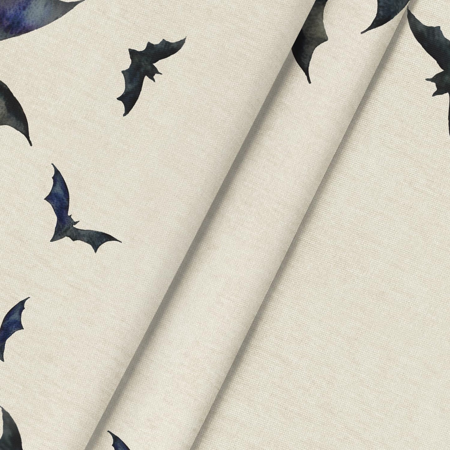 Horaldaily Halloween Tablecloth 70x70 Inch Round, Bats Washable Table Cover for Party Picnic Dinner Decor