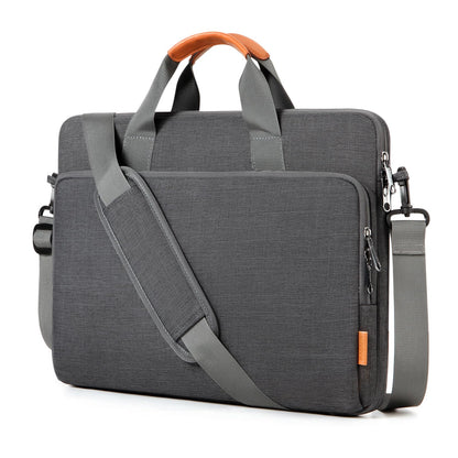 bagasin 17 17.3 18 inch Laptop Computer PC Shoulder Bag Carrying Case, Water-Repellent Fabric Briefcase, Lightweight Toploader, Business Casual or School