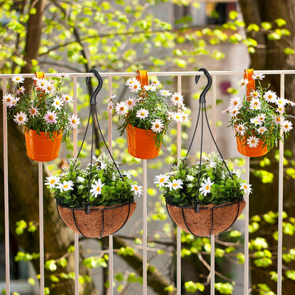Yardwe 25pcs Plastic Hanging Basket Chains, 13. 78 Inch Garden Planter Hook Hanger Chains for Bird Feeders, Planters,Lanterns and Ornaments