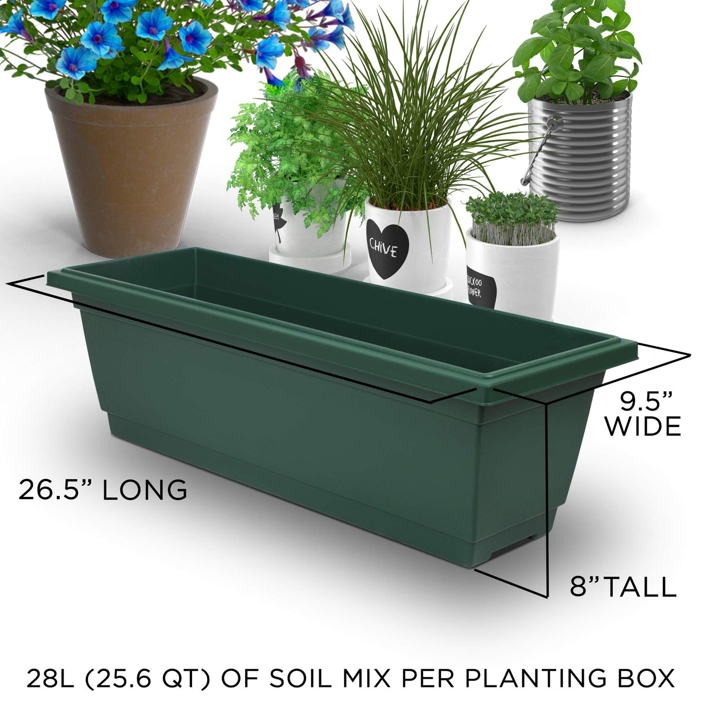 Outland Living 6-Ft Raised Garden Bed - Vertical Garden Freestanding Elevated Planter with 4 Container Boxes - Good for Patio or Balcony Indoor and Outdoor - Perfect to Grow Vegetables Herbs Flowers