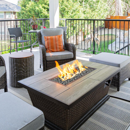 Skyflame Black Natural Tumbled Stones Round Lava Rock Pebbles for Indoor Outdoor Gas Fire Pit | Fireplaces | Garden Landscaping Decoration | Cultivation of Potted Plants | 10 Pounds | 1-2 Inch Size