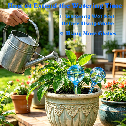 Plant Self-Watering Bulbs, 10pcs Self Watering Planter Insert, Flower Automatic Watering Drip Irrigation Device, Indoor Outdoor Garden Self Waterer for Plant