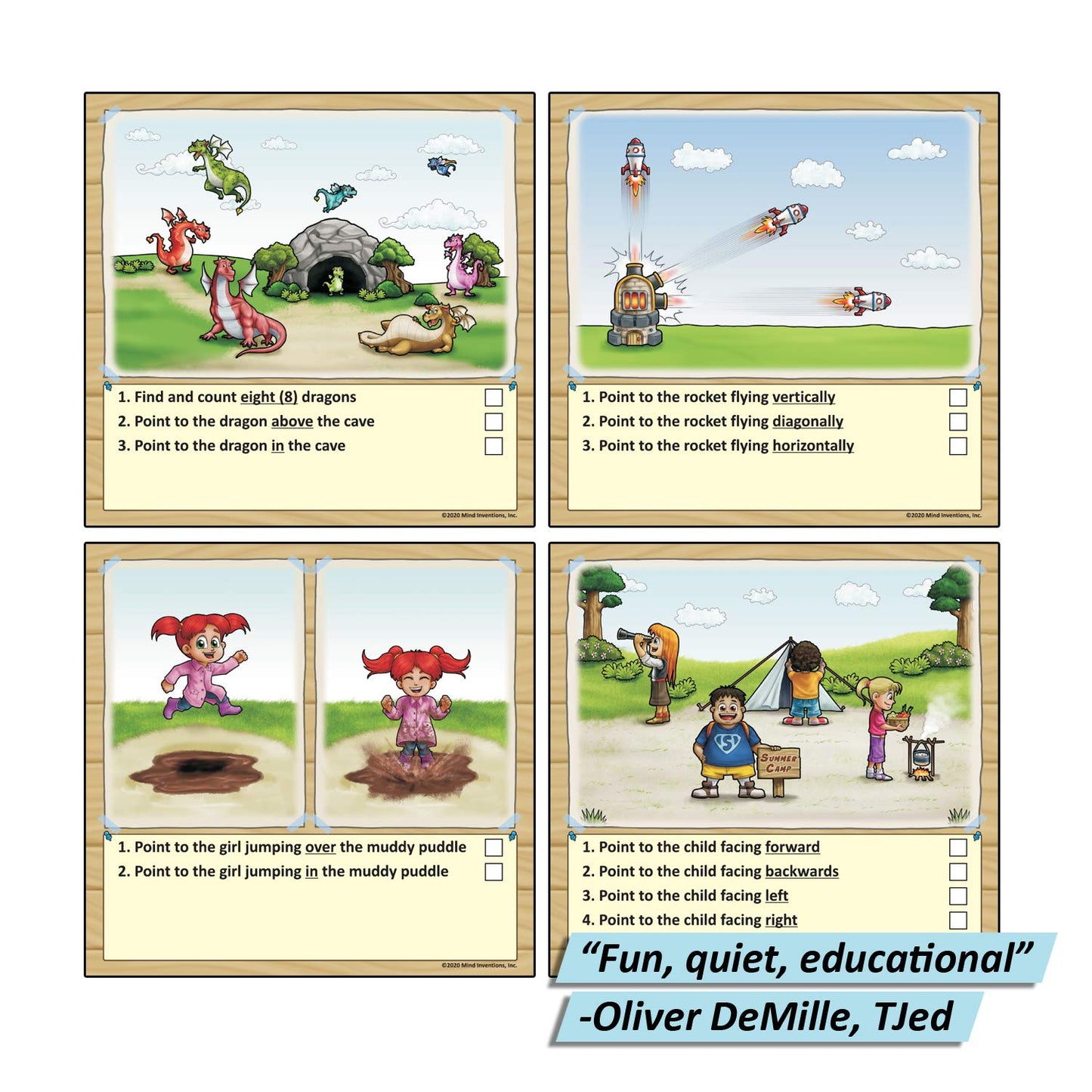 Gifted and Talented Flashcards (Wipe Clean) - Essential Verbal Concepts and Vocabulary; for Pre-K - Kindergarten; 90 flashcards with Over 200 Questions, Stickers, Fun Activities, Games, Pen Included