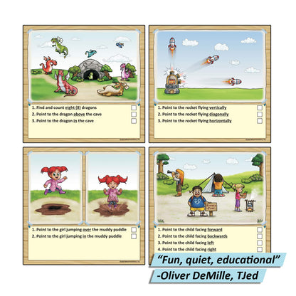 Gifted and Talented Flashcards (Wipe Clean) - Essential Verbal Concepts and Vocabulary; for Pre-K - Kindergarten; 90 flashcards with Over 200 Questions, Stickers, Fun Activities, Games, Pen Included