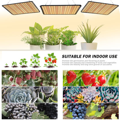 SERWING 200W LED Grow Light - Full Spectrum, Plant Growing Lamp for Indoor Plants, Greenhouse, Grow Tent, Hydroponics
