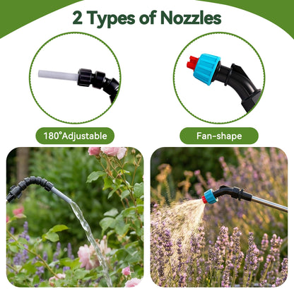 High Reach Electric Plant Waterer for Indoor Hanging Plants, Telescoping Indoor Water Sprayer Wand with Pump, 180° Adjustable Watering Nozzle High Flow Leakproof Design