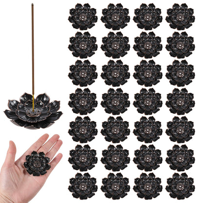SHENLIU 30 Pieces Incense Holder Lotus Sticks, 2.13inch Incense Burner Cone Burner for Home Fragrance Yoga Sauna SPA Bedroom
