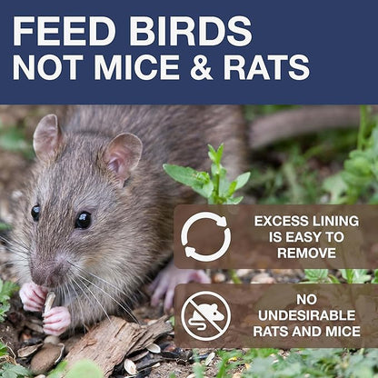 SWISSINNO Bird Feeders - No Mess Fat Ball/Suet Feeder for Outdoors Hanging - Smart Birds Lucerne Spill Proof Wild Cardinal Bird Feeder with Integrated Seed Catcher Tray - Indigo