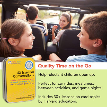 Mind Brain Emotion 52 Essential Conversations for Home, Therapy, Speech, School Classroom - Conversation Cards for Kids, Family, Teacher & Counselor to Build Growth Mindset & Communication Skills