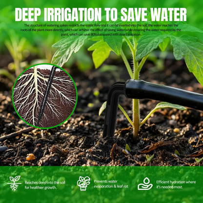 Solar Automatic Drip Irrigation System, Auto Self Watering Kit, Solar Powered Watering Device with Timer for Pots Plants, Indoor/Outdoor Irrigation System for Garden, Balcony & Patio Watering System