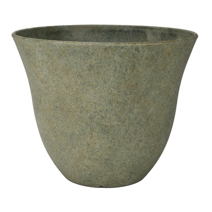Classic Home and Garden by Growscape Honeysuckle Resin Planters - Lightweight Indoor & Outdoor Plant Pots - UV-Resistant Plastic Flower Pots - Pot Planters for Flowers & Herbs (15" Fossil)