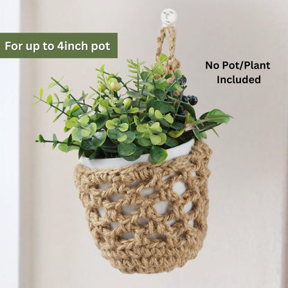 Shineloha 3 Packs Hanging Planters for Indoor Plants up to 4 in., Wall Plant Holder | Plant Hanger Indoor, Wall Planters for Indoor Plants, Hanging Plant (3PK, for 4 inch Pot)