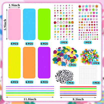 Easter Kids Craft Kit 36Sets Spring Foam Stickers Bookmark Ornament Decor