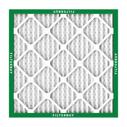 Filterbuy 15x15x1 Air Filter MERV 8 Essential Dust & Allergy Defense (2-Pack), Electrostatic Pleated HVAC AC Furnace Filters Replacement, Made in USA (Actual Size: 15.00 x 15.00 x 0.75)