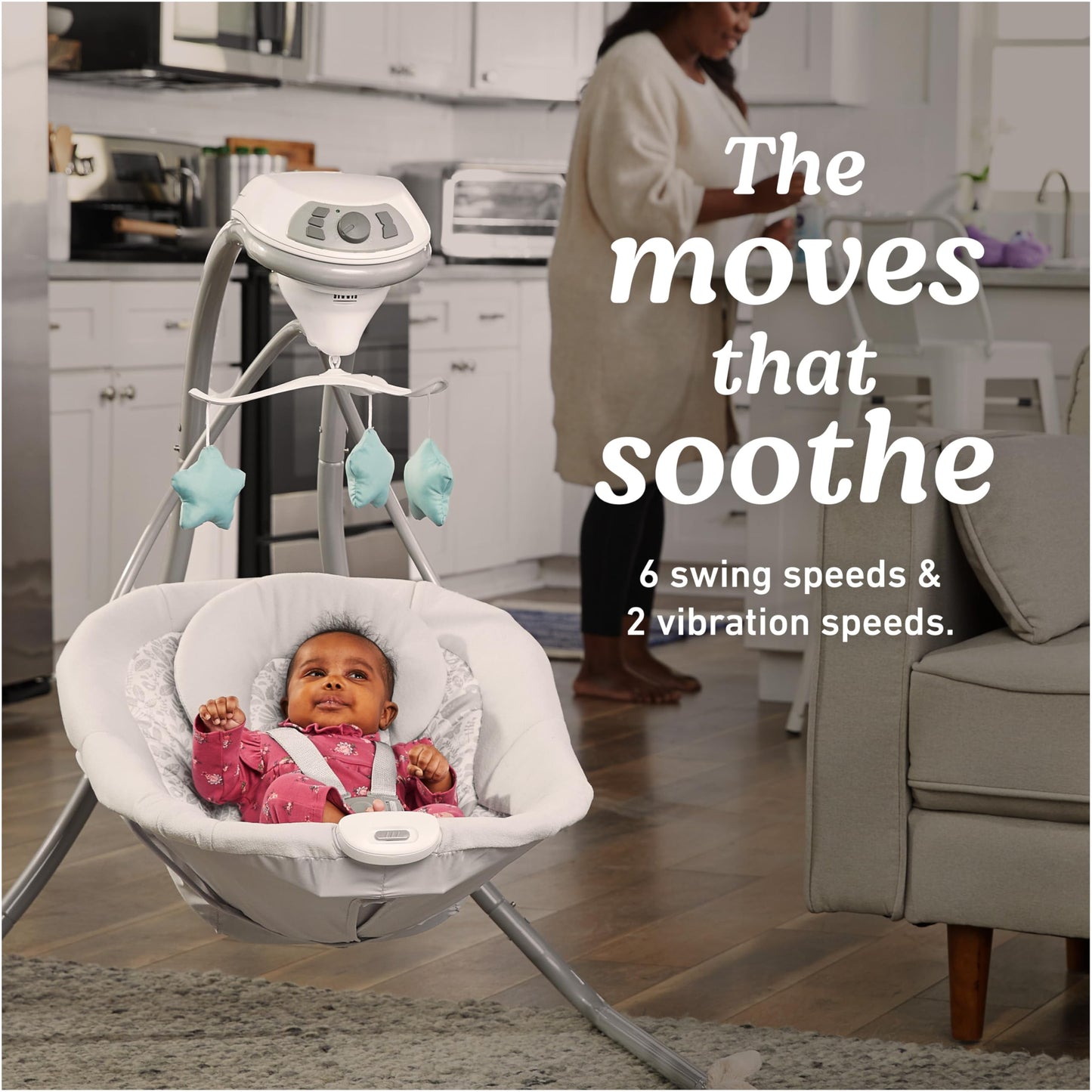 Graco Simple Sway Swing, Ivy