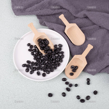 AUEAR, 10 Pack Mini Wooden Scoops for Bath Salts Candy Scoop