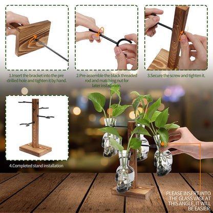 Plants Propagation Stations Skull Glass Propagation Birthday Gift for Women Garden Plant Lovers - 4 Skull