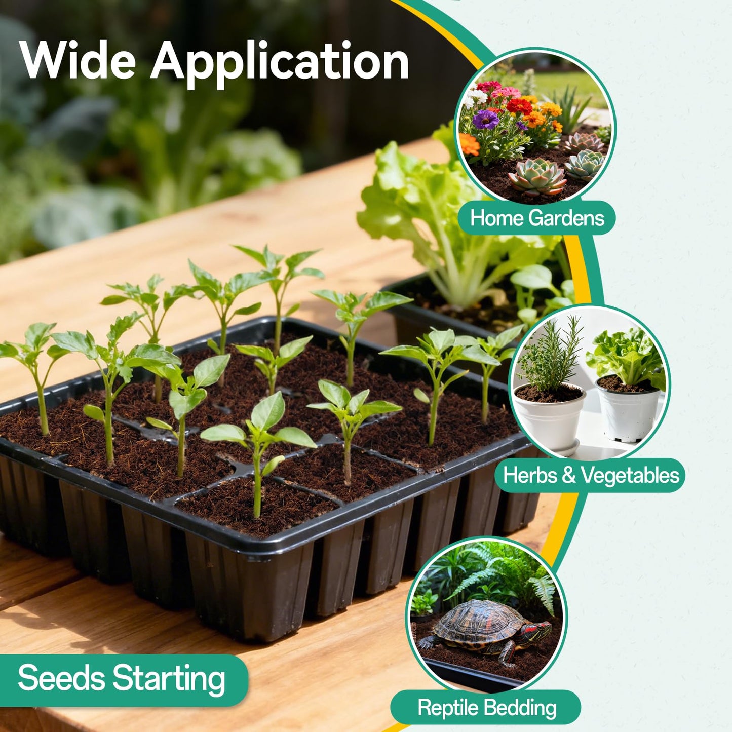 ZeeDix 50 Pcs 30mm Organic Coco Coir Pellets for Seed Starter, Compressed Coconut Coir Potting Soil for Planting, Garden Soil for Indoor Outdoor Plants Bonsai Herbs Flowers Vegetables