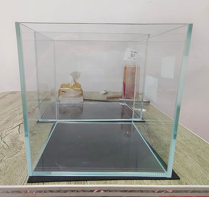 AWXZOM Small Nano Tall Rimless Tank, Glass Fish Tank, Betta Tank (2 Gallon 7.8x7.8x7.8inch/20x20x20cm)