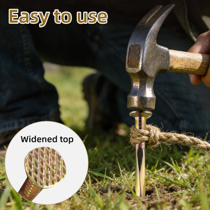 POSEOFFR Artificial Turf Stakes 6 Inch Spiral Galvanized Landscape Staples, Heavy Duty Weed Barrier Fabric Stakes for Paver Edging, Gardening Lawn Edging and More (20Pack)