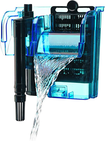 Penn-Plax Cascade 80 Power Filter – Hang-On Filter with Quad Filtration – Great for Freshwater and Saltwater Setups